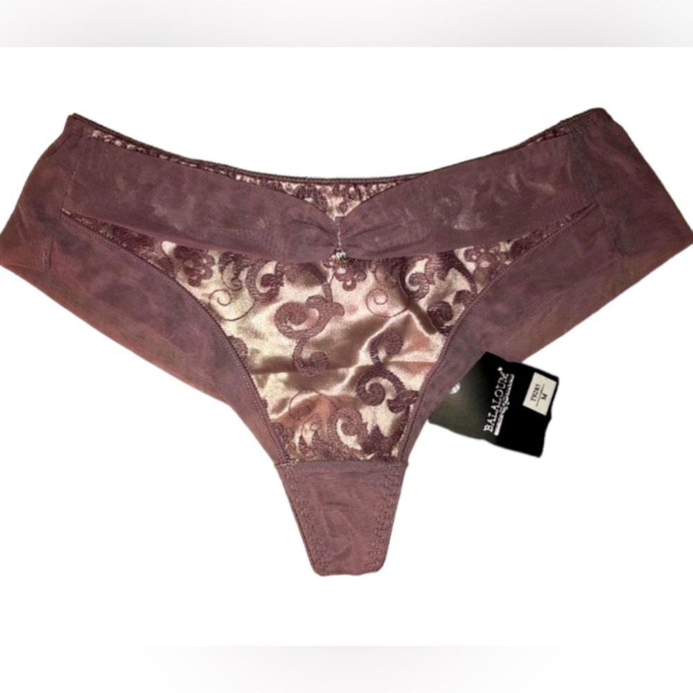 Balaloum satin lace cheeky panty